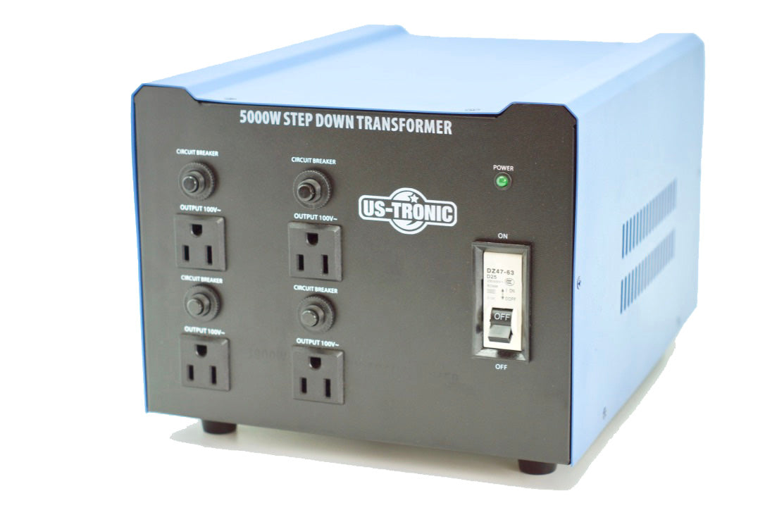 Transformateur 220V 100V Spécial JAPON Sortie 5000 Watts US-TRONIC® –  LeROBUSTE